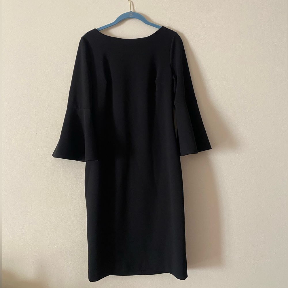 Calvin Klein Black Bell Sleeve Dress